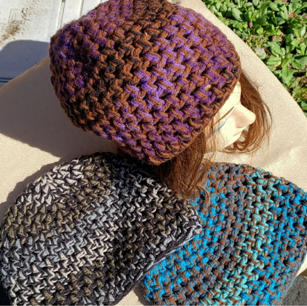 3 Handmade Beanies